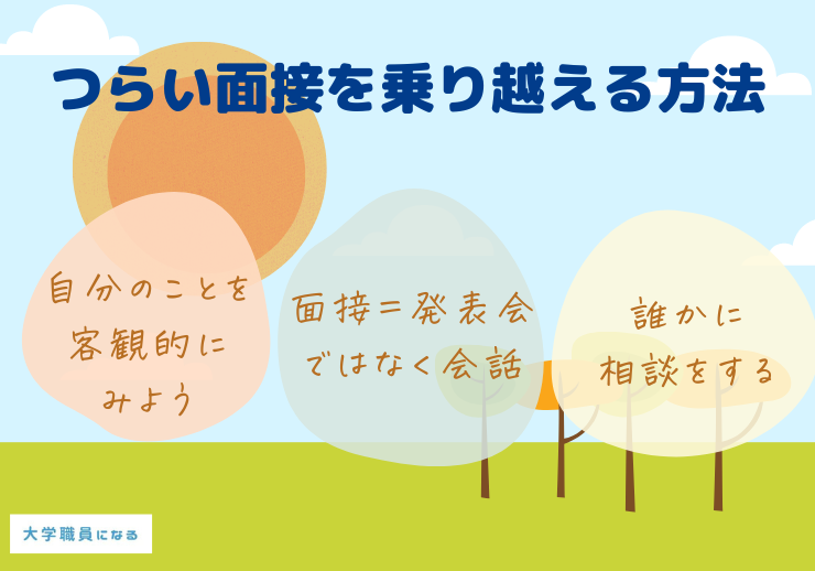 つらい大学職員の面接を乗り越える方法